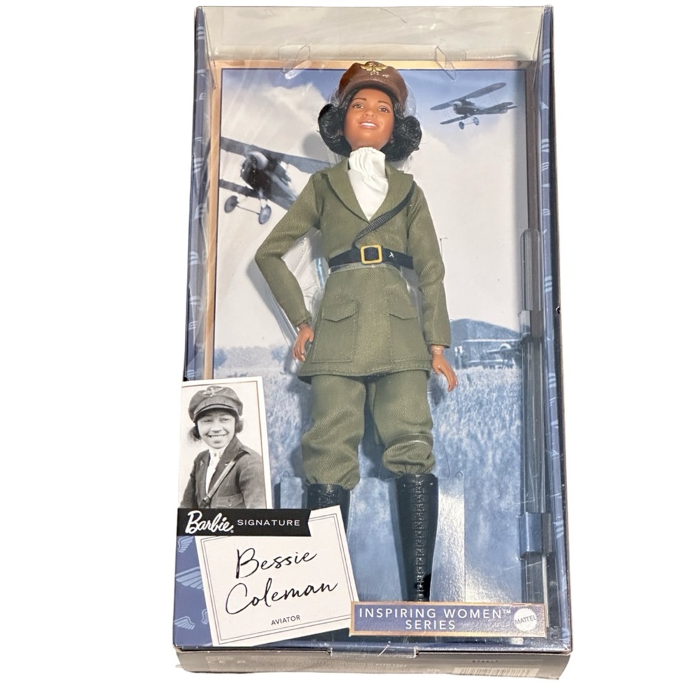 Barbie Signature Bessie Coleman Inspiring Women Aviator Doll NIB